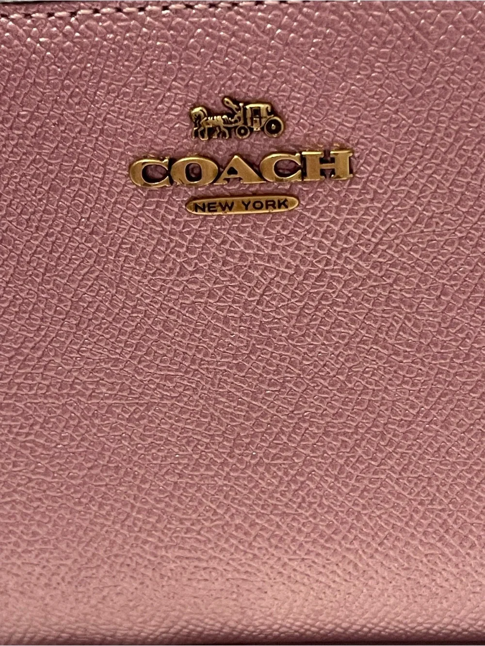 Coach Metallic Tulip Pink Long Zip Around Wallet 👛🌷💞👛🌷💞